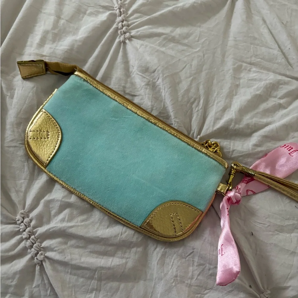 Y2K blue and yellow htf juicy wristlet - Picture 3 of 6